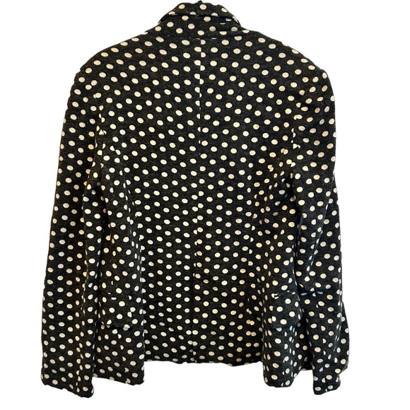Cartonnier Brown Blazer with Cream Polka Dots Medium - Picture 2 of 5